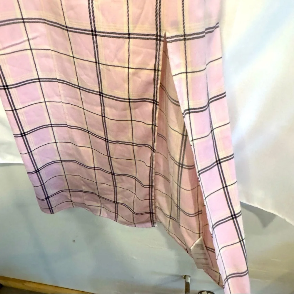 Urban Outfitters Cher Pink Plaid Slip Dress Size Medium - Picture 5 of 5